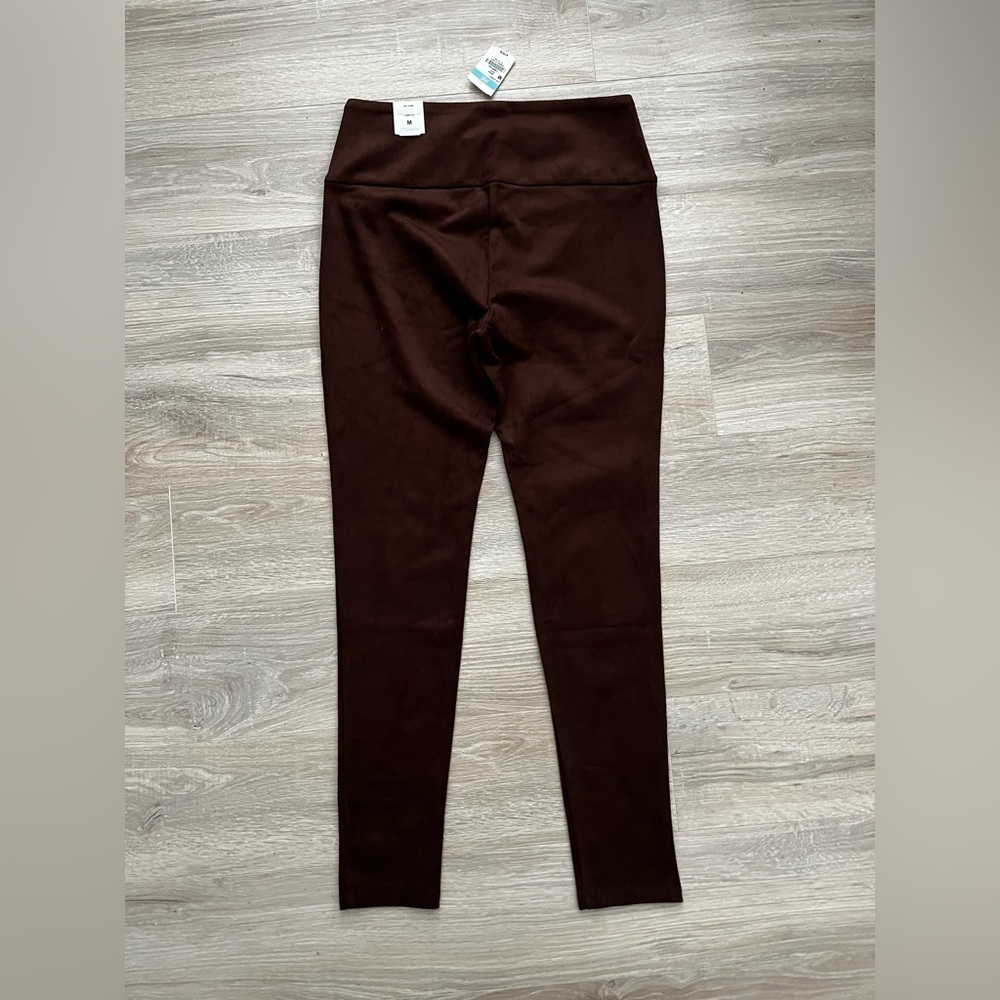 NWT J McLaughlin Women’s Lori Legging Mocha Faux Suede High Waist Pants - Medium - Picture 4 of 7